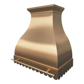 Fobest Brass Range Hood with Scalloped Bottom FSS-267