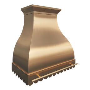 Fobest Brass Range Hood with Scalloped Bottom FSS-267