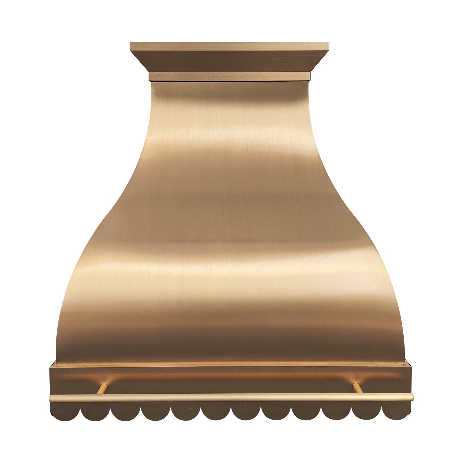 Fobest Brass Range Hood with Scalloped Bottom FSS-267