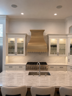 Fobest Brass Range Hood with Scalloped Bottom FSS-267