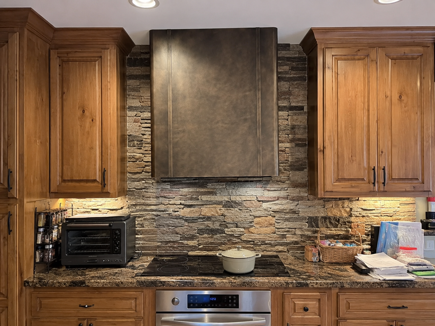 Fobest Brass Stove Hood with Seamless Corners FSS-419