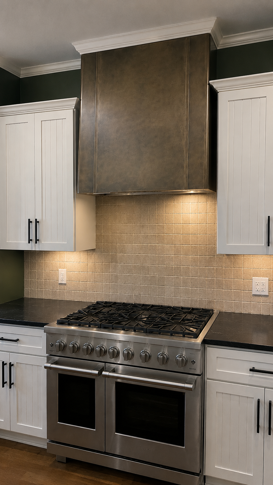 Fobest Brass Stove Hood with Seamless Corners FSS-419