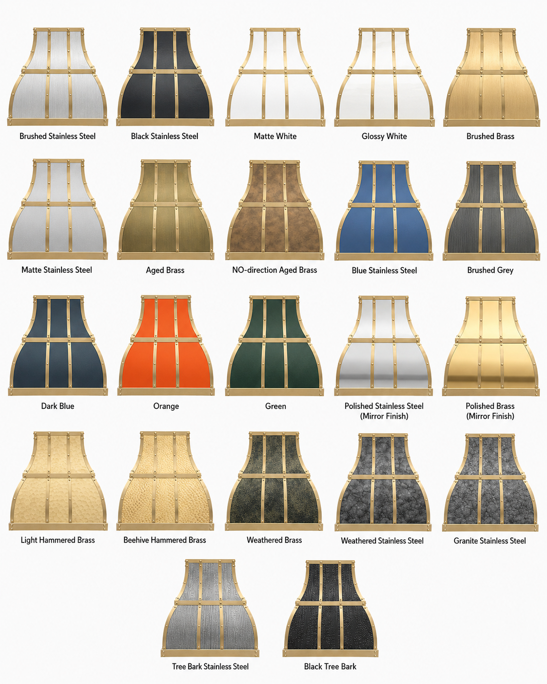 Fobest Brass and Stainless Steel Range Hood FSS-15