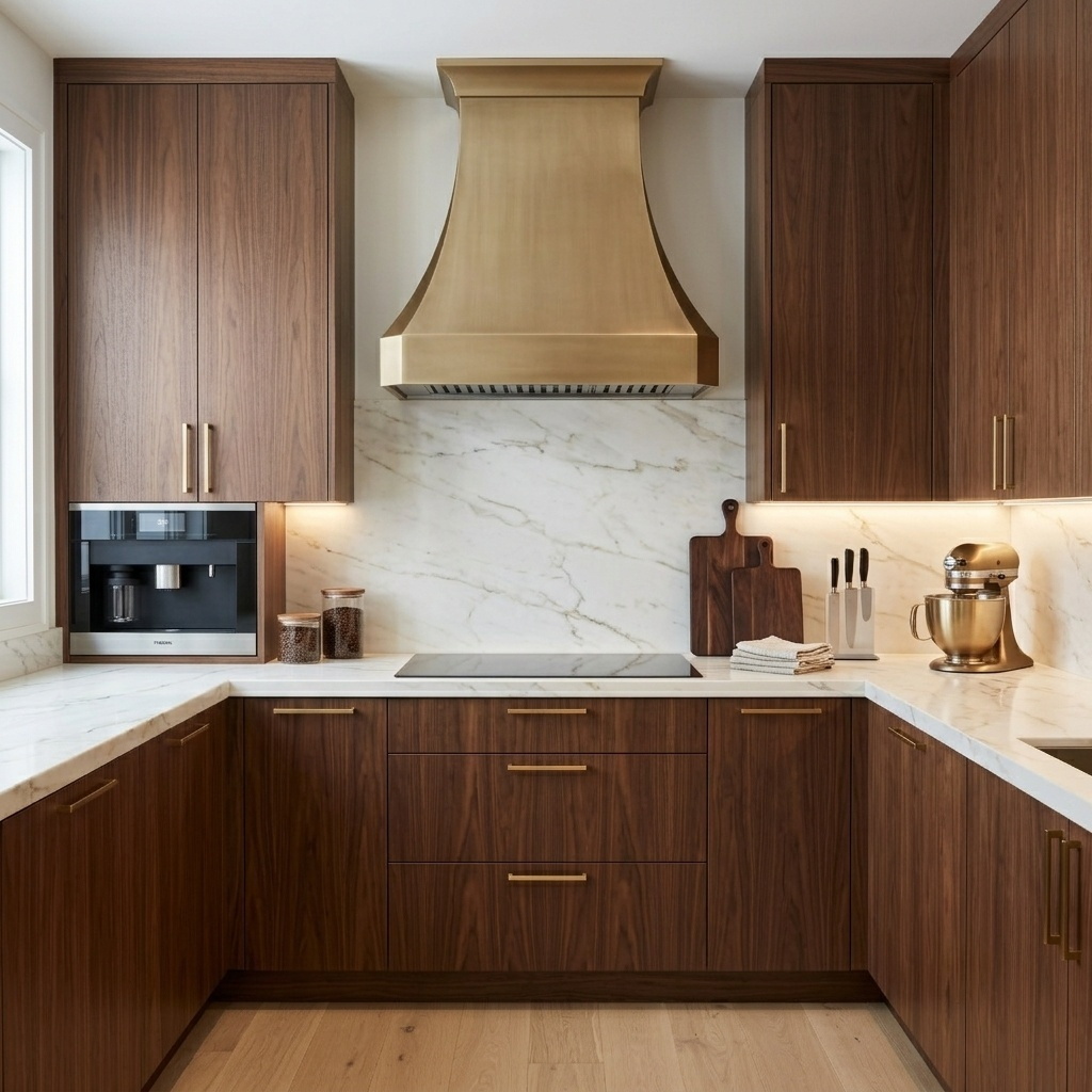 Fobest Brushed Brass Vent Hood FSS-451