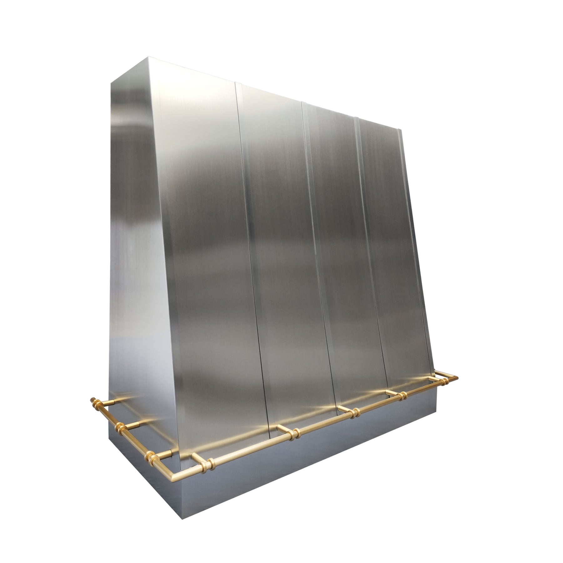 Fobest Brushed Stainless Steel Range Hood with Brass Pot Rail FSS-400