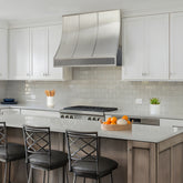 Fobest Brushed Stainless Steel Range Hood with Contemporary Curved Design FSS-512