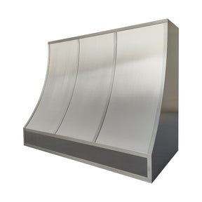 Fobest Brushed Stainless Steel Range Hood with Contemporary Curved Design FSS-512