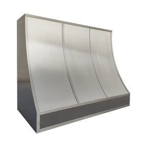 Fobest Brushed Stainless Steel Range Hood with Contemporary Curved Design FSS-512