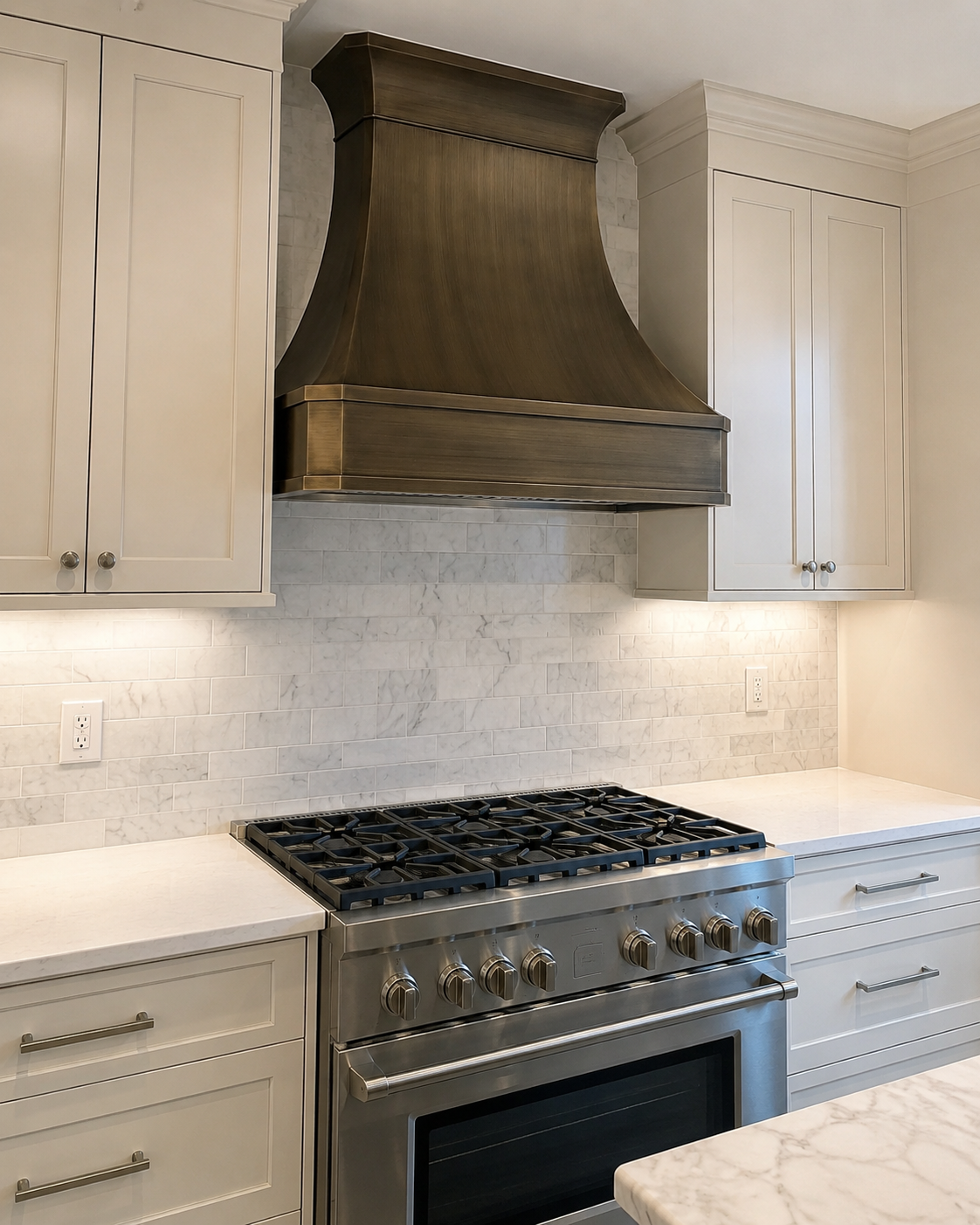 Fobest California Antique Brass Kitchen Range Hood FSS-523