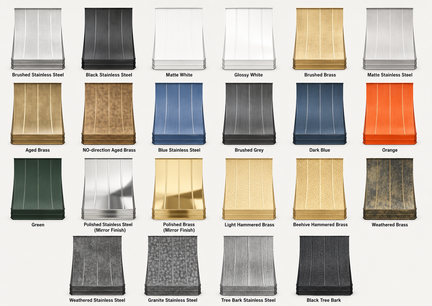 Fobest California Brass Vent Hoods for Kitchen FSS-492