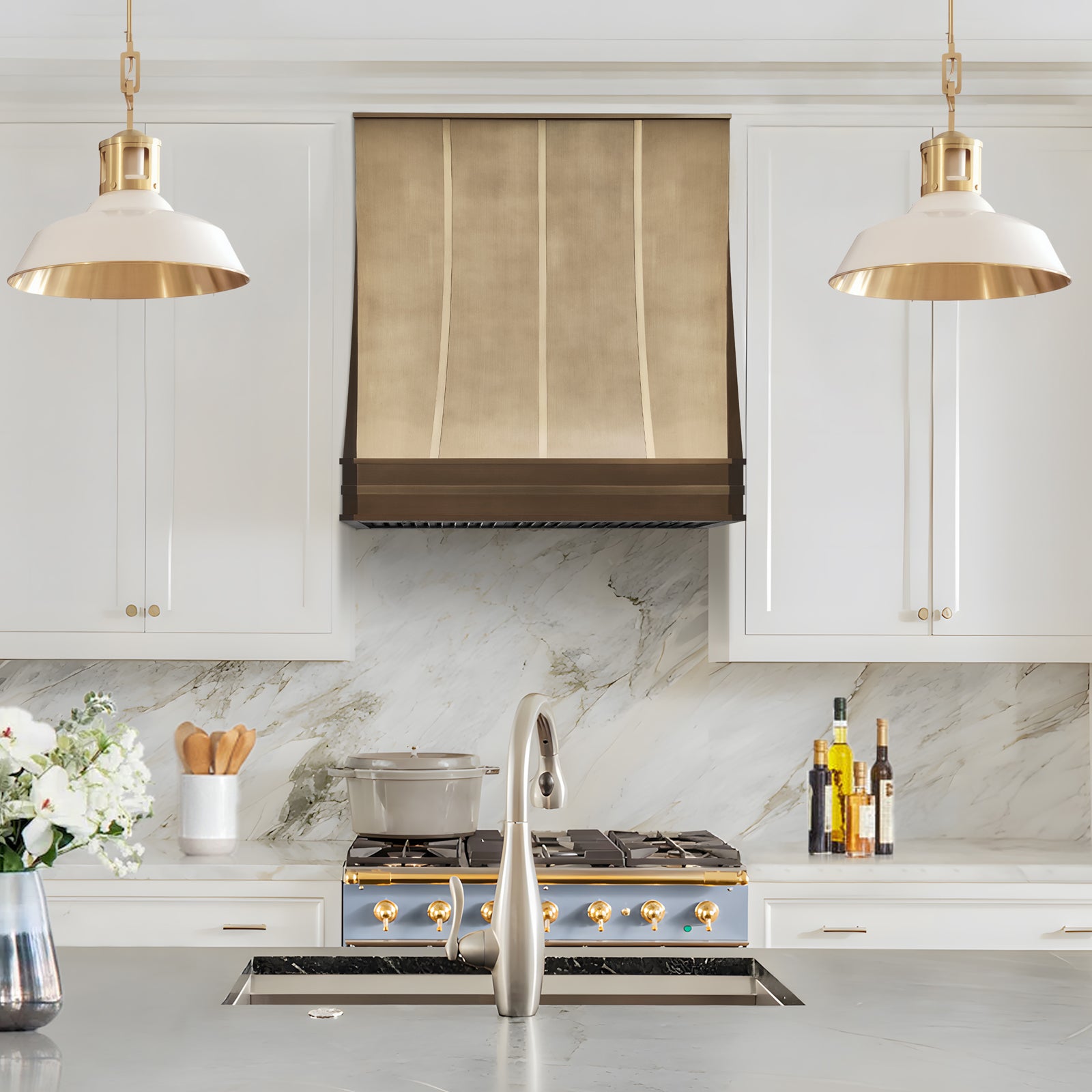 Fobest California Brass Vent Hoods for Kitchen FSS-492