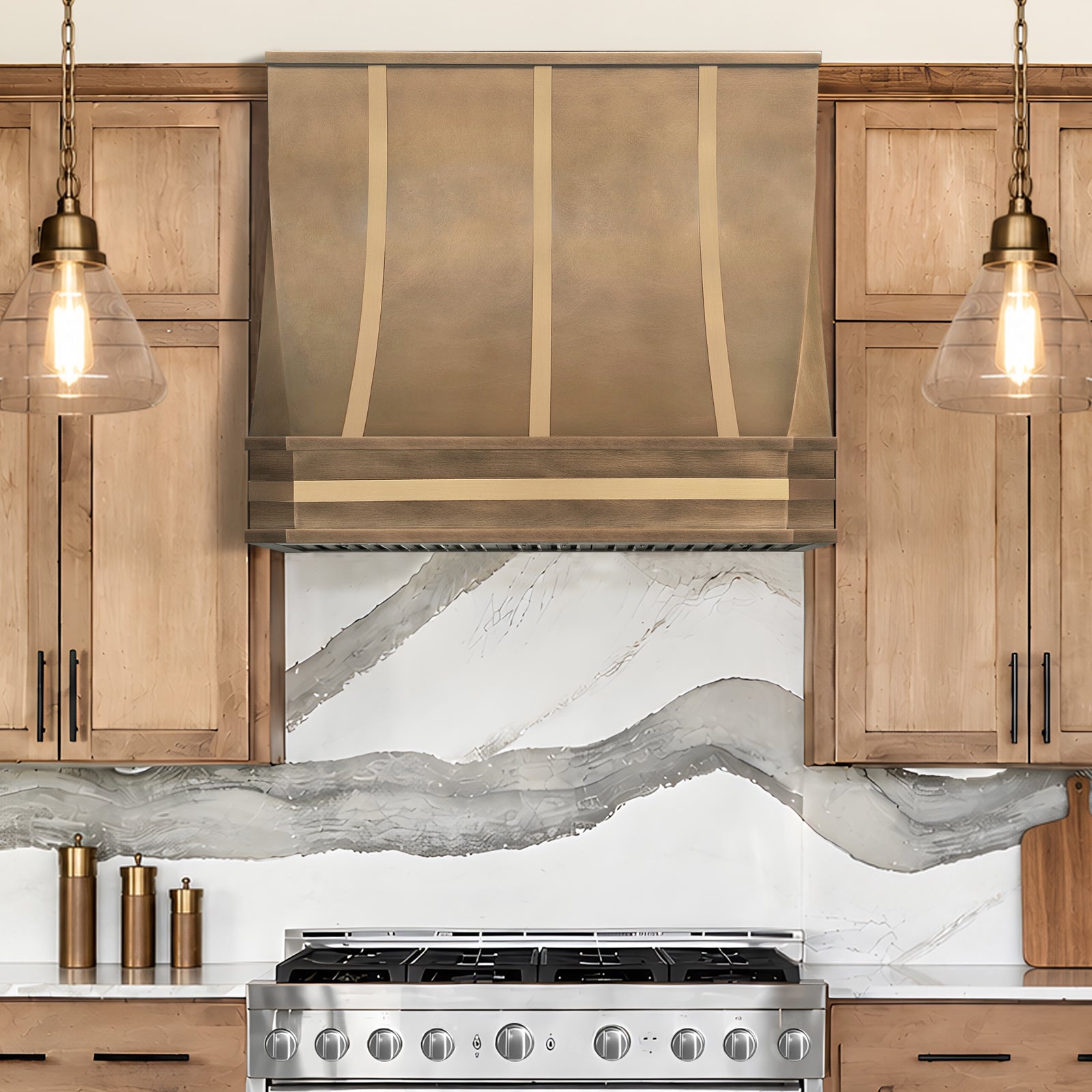 Fobest California Brass Vent Hoods for Kitchen FSS-492
