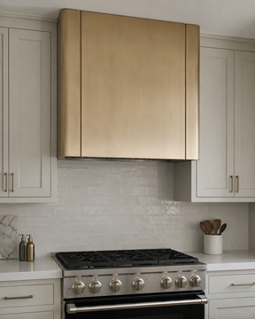 Fobest California Brushed Brass Vent Hoods with Rounded Edge Design FSS-497