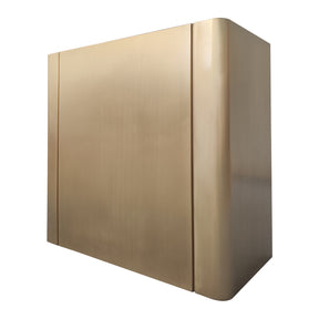 Fobest California Brushed Brass Vent Hoods with Rounded Edge Design FSS-497