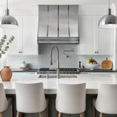 Fobest California Custom Stainless Steel Kitchen Hoods with Straps FSS-498