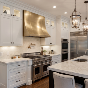 Fobest California Luxury Brushed Brass Range Hood FSS-524