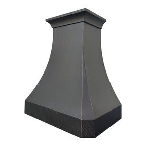 Fobest California Oil Rubbed Bronze Copper Range Hood with Hammered Apron FCP-312