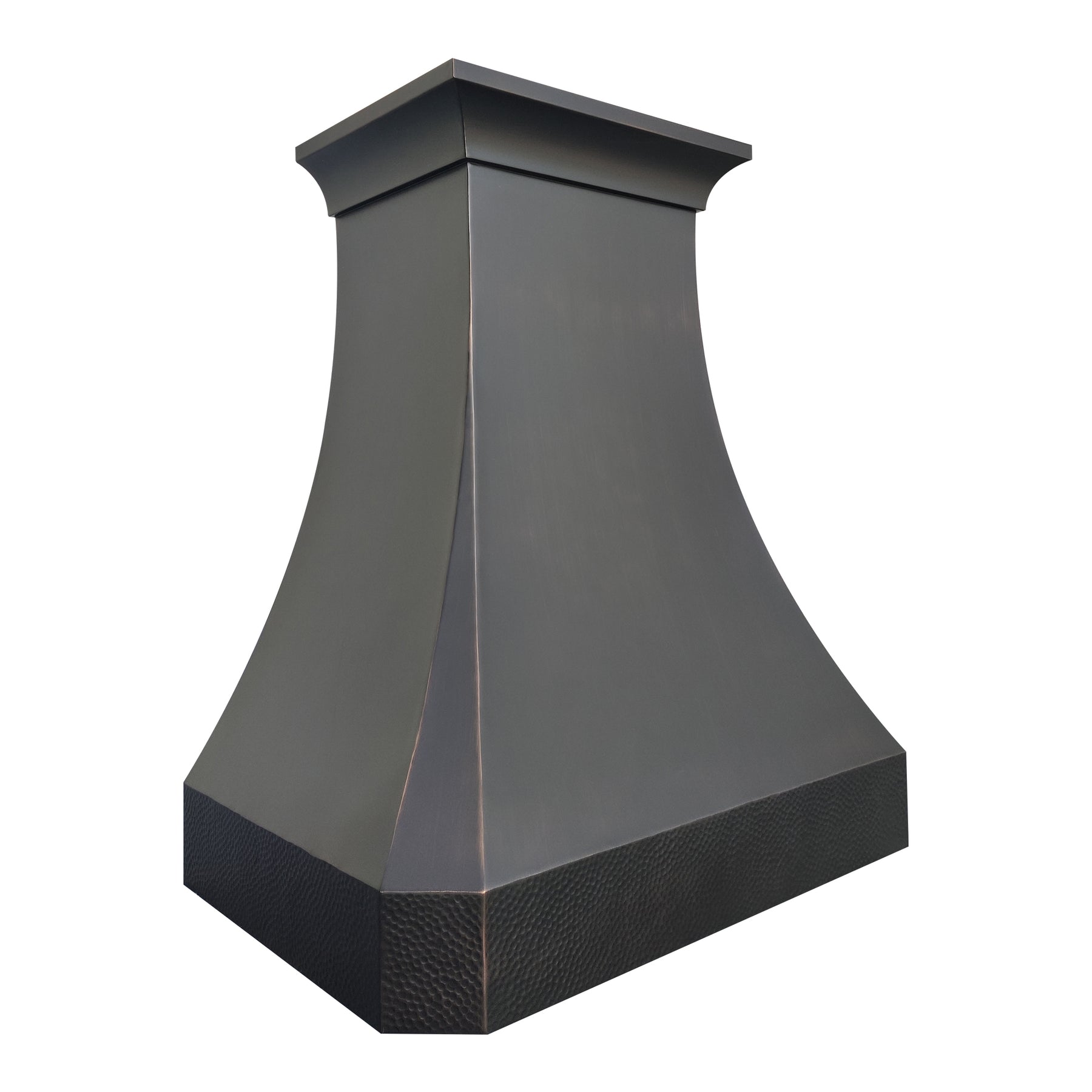 Fobest California Oil Rubbed Bronze Copper Range Hood with Hammered Apron FCP-312