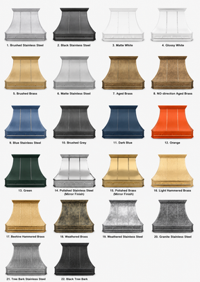 Fobest Chicago Aged Brass Stove Hoods with Riveted Accents FSS-496
