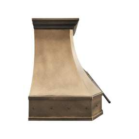 Fobest Chicago Aged Brass Stove Hoods with Riveted Accents FSS-496