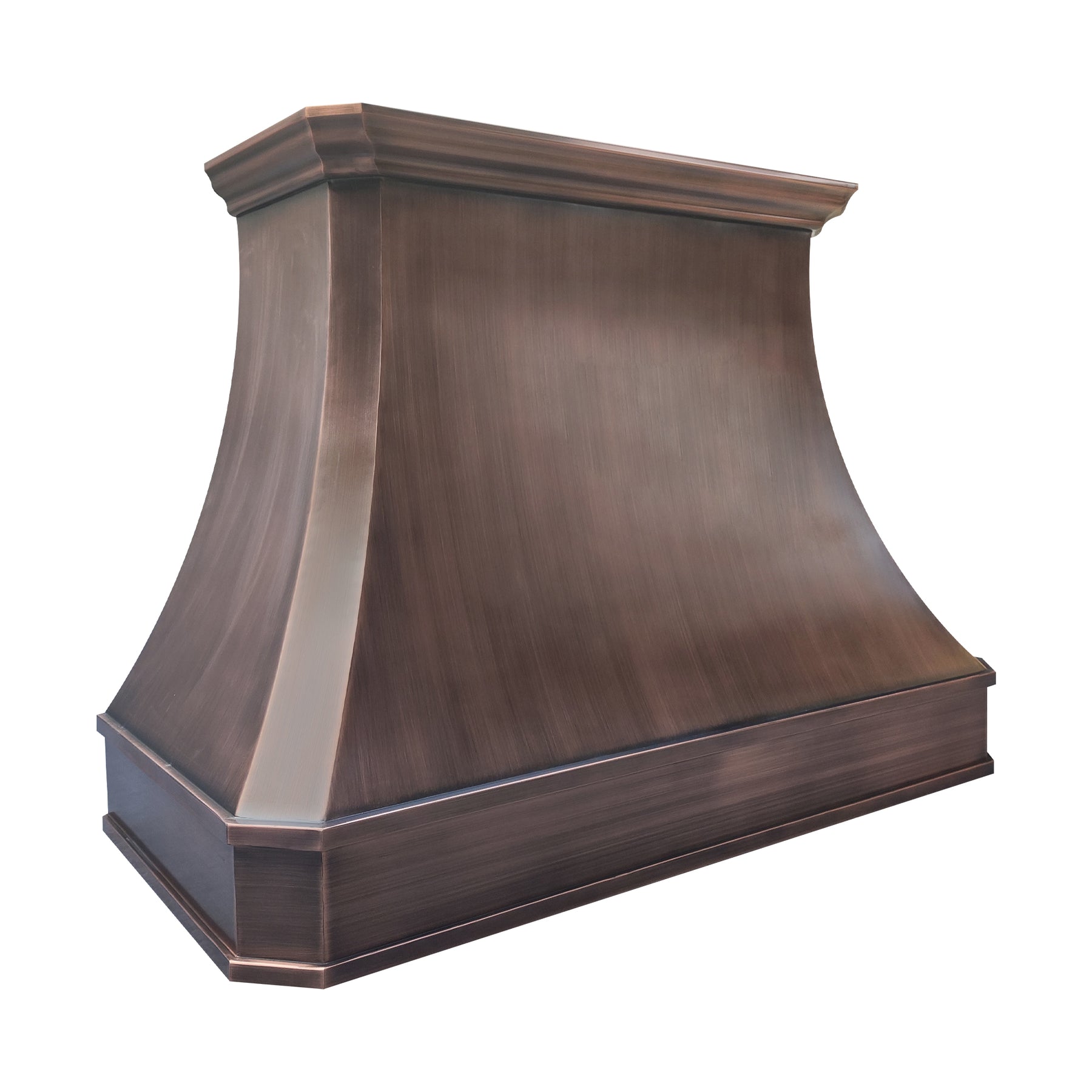 Fobest Classic Antique Copper Curved Range Hood in Smooth Texture FCP-348