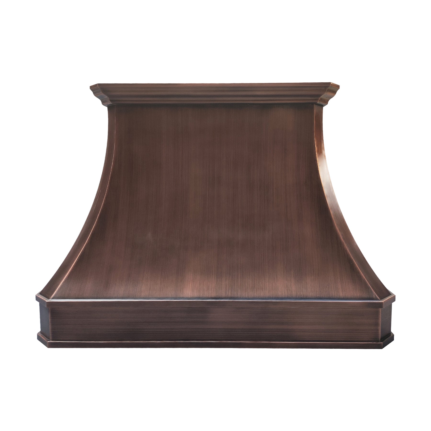 Fobest Classic Antique Copper Curved Range Hood in Smooth Texture FCP-348