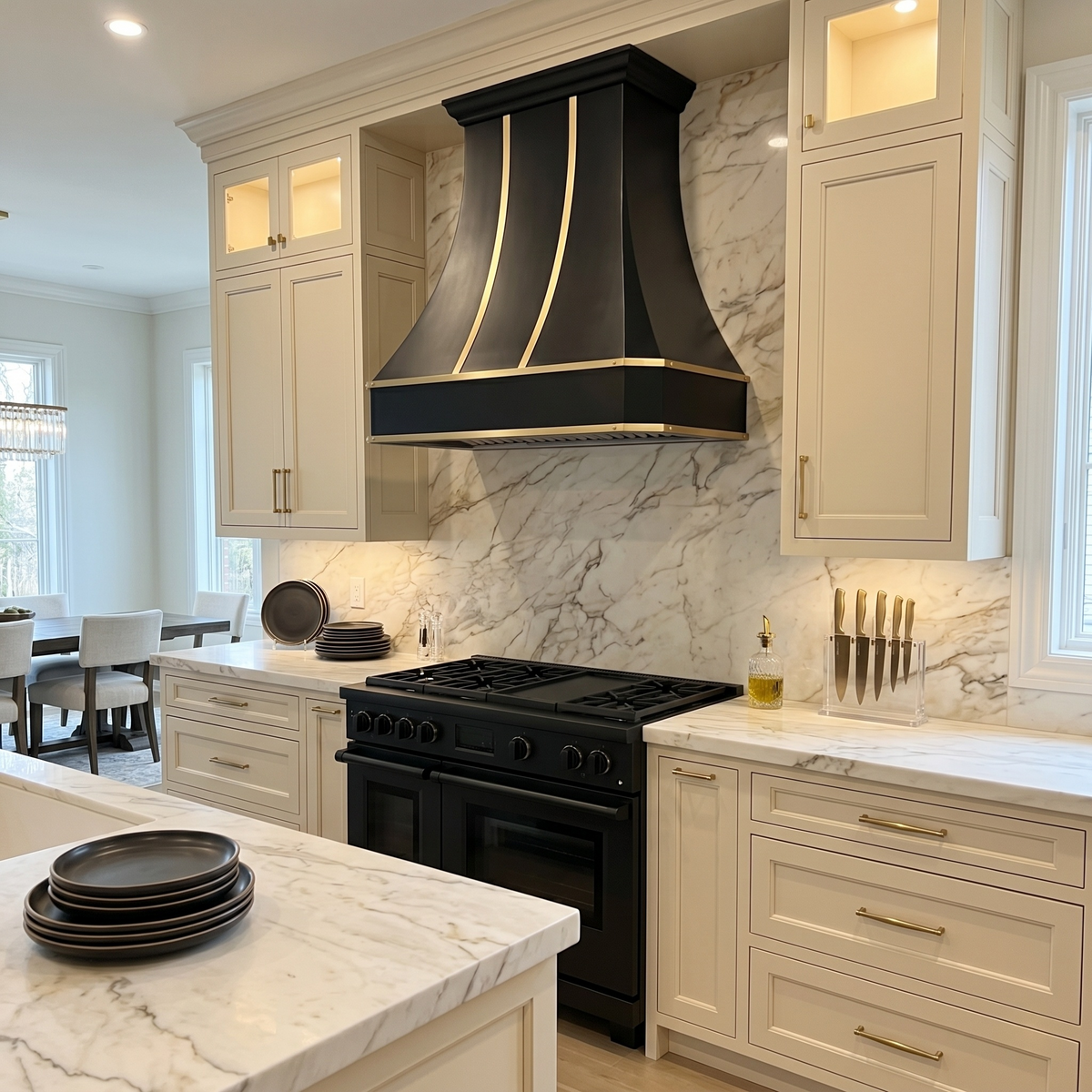 Fobest Classic Black Stainless Steel Range Hood FSS-90