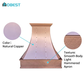 Fobest Classic Custom Copper Kitchen Hood FCP-107