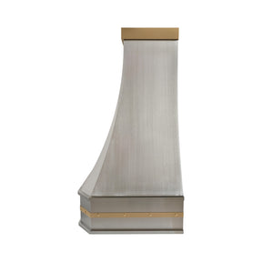 Fobest Classic Modern Stainless Steel Range Hood with Brass Decors FSS-711