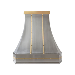 Fobest Classic Modern Stainless Steel Range Hood with Brass Decors FSS-711