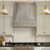 Fobest Classic Modern Stainless Steel Range Hood with Brass Decors FSS-711