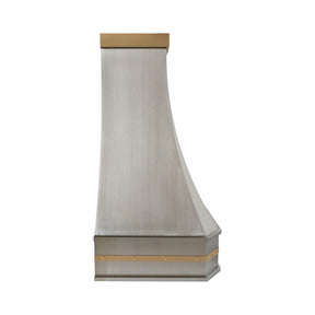 Fobest Classic Modern Stainless Steel Range Hood with Brass Decors FSS-711
