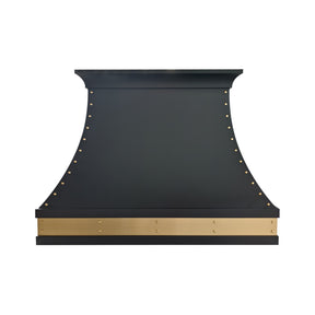 Fobest Classic Stainless Steel Range Hood with Delicate Brass Rivets FSS-741