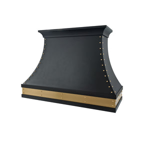 Fobest Classic Stainless Steel Range Hood with Delicate Brass Rivets FSS-741