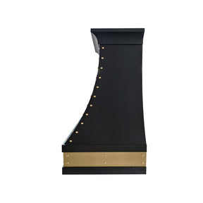 Fobest Classic Stainless Steel Range Hood with Delicate Brass Rivets FSS-741