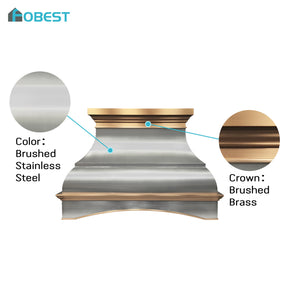Fobest Clean Stainless Steel Range Hood with Arched Design FSS-695