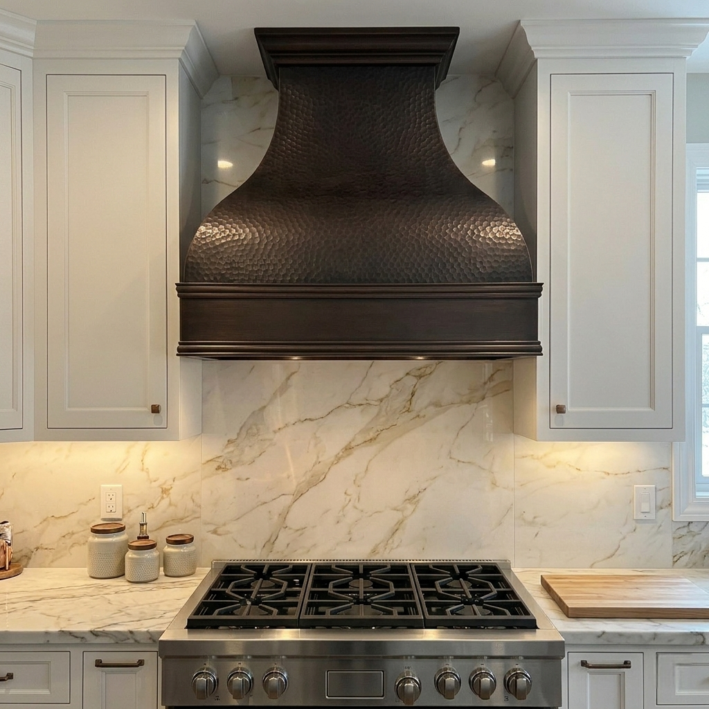 Fobest Copper Kitchen Range Hood with Rustic Design FCP-29