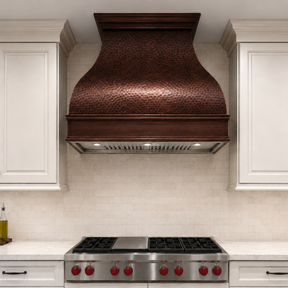 Fobest Copper Kitchen Range Hood with Rustic Design FCP-29