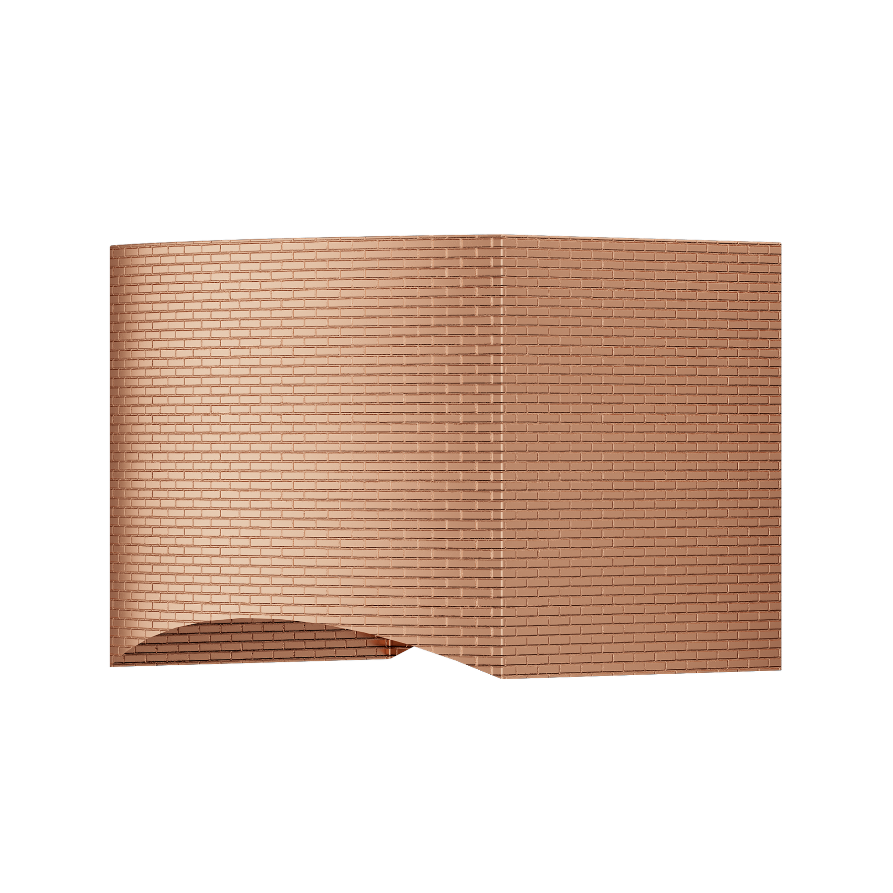Fobest Curved Brick-Pattern Copper Range Hood-FCP-288