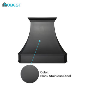 Fobest Curved Custom Stainless Steel Kitchen Hood FSS-72