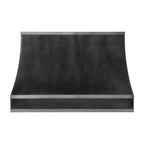 Fobest Curved Dark Zinc Range Hood with Stainless Steel Straps FSS-656