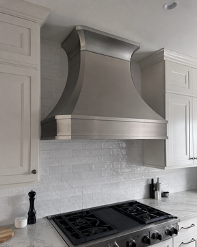 Fobest Curved Stainless Steel Custom Range Hood with Classic Crown FSS-64