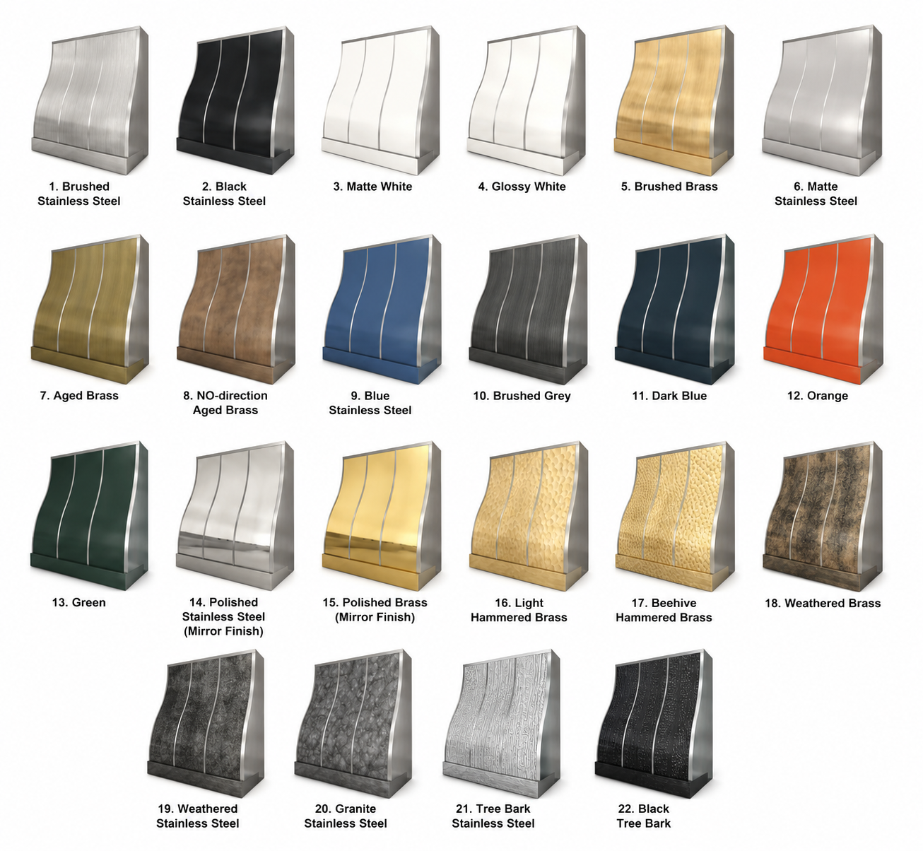 Fobest Custom Aged Brass Range Hood with Natural Zinc Straps FSS-647