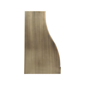 Fobest Custom Aged Brass Range Hood with Natural Zinc Straps FSS-647
