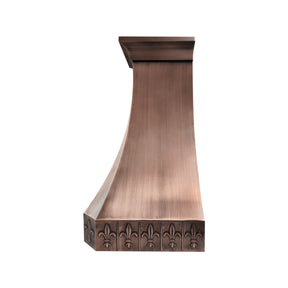 Fobest Custom Antique Copper Range Hood with Tapered Design FCP-370