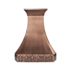 Fobest Custom Antique Copper Range Hood with Tapered Design FCP-370