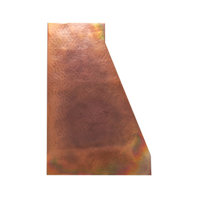 Fobest Custom Artisan Hammered Fire Copper Range Hood with Sloped Design FCP-352