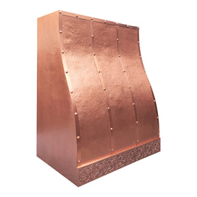 Fobest Custom Barrel Copper Range Hood with Hammered Texture FCP-353