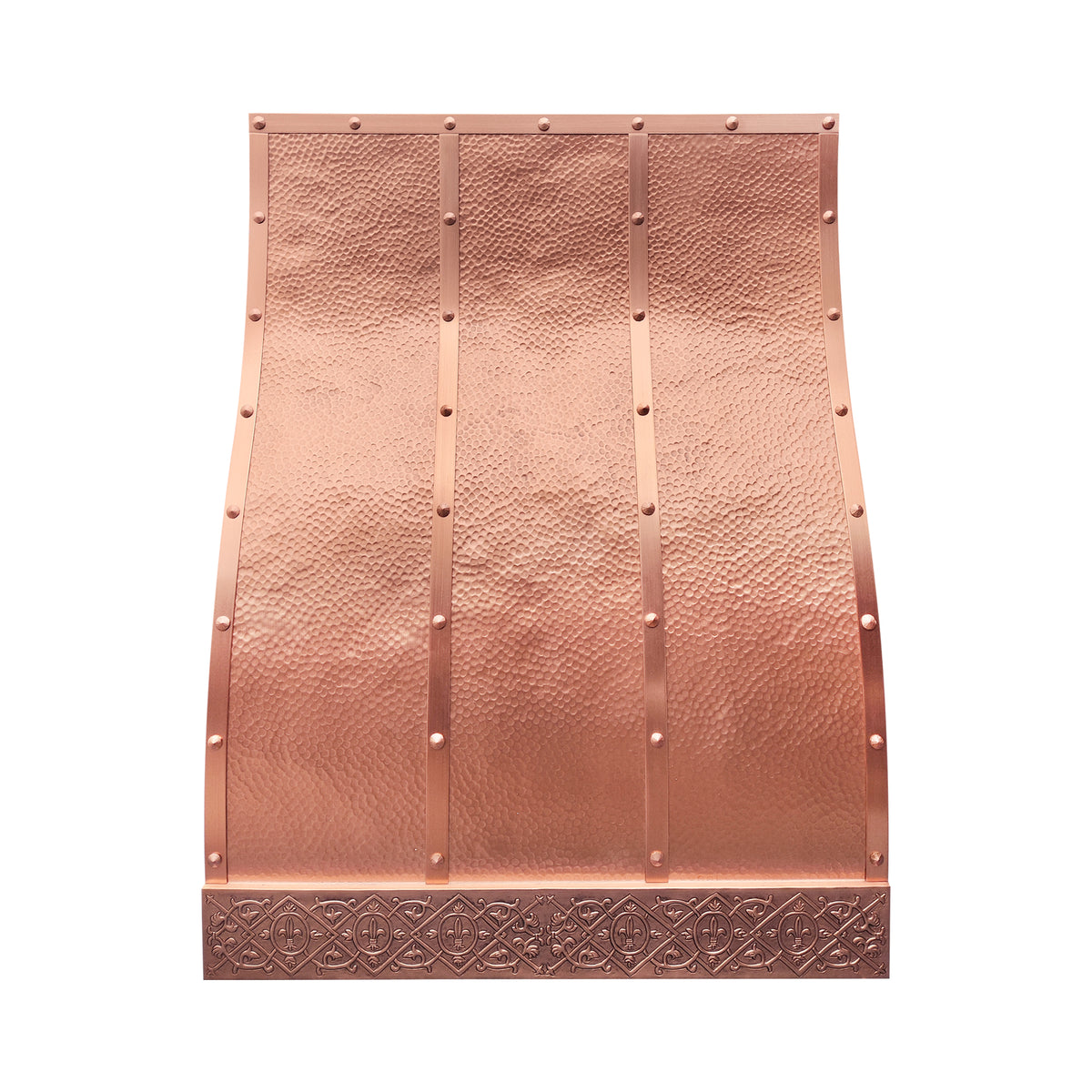 Fobest Custom Barrel Copper Range Hood with Hammered Texture FCP-353