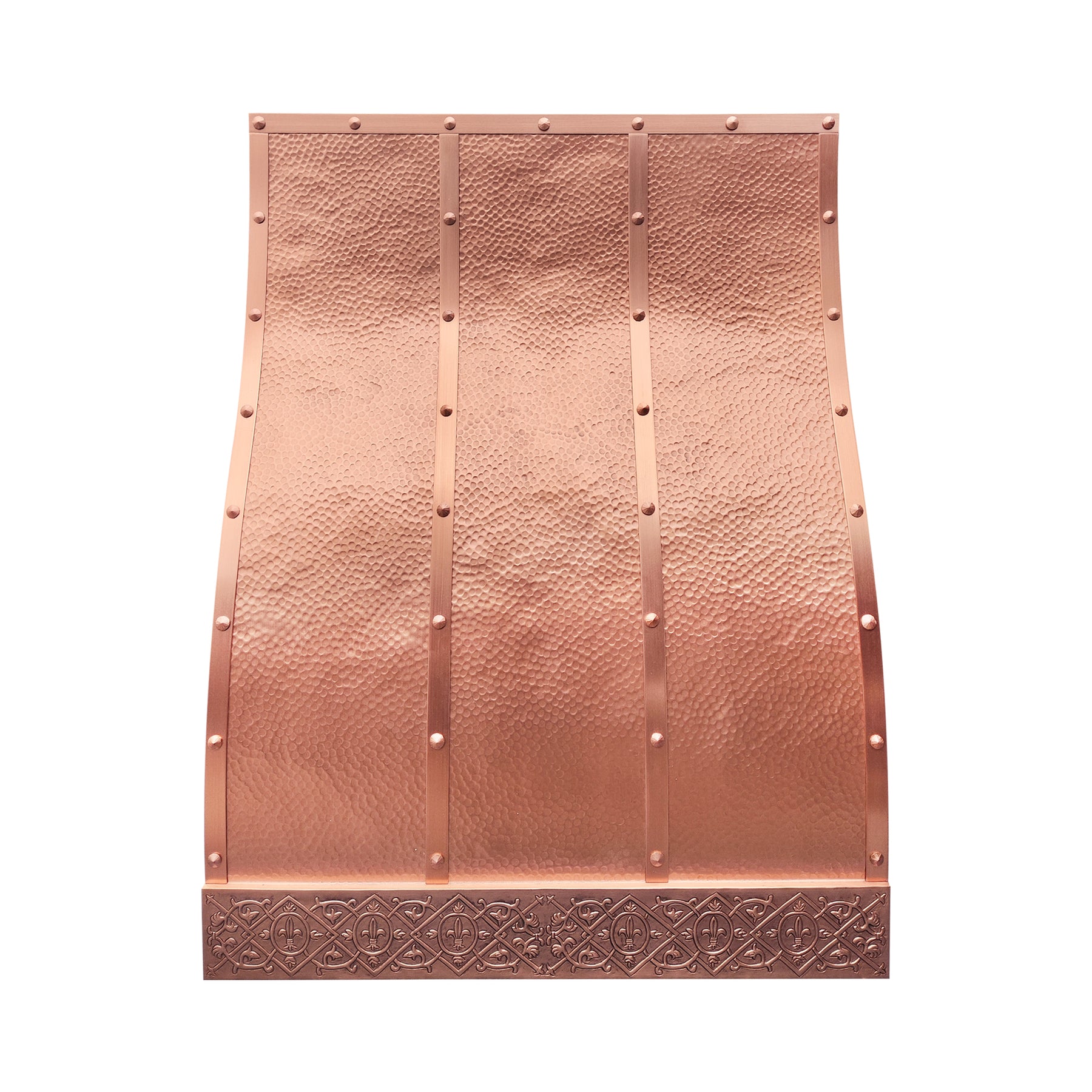Fobest Custom Barrel Copper Range Hood with Hammered Texture FCP-353